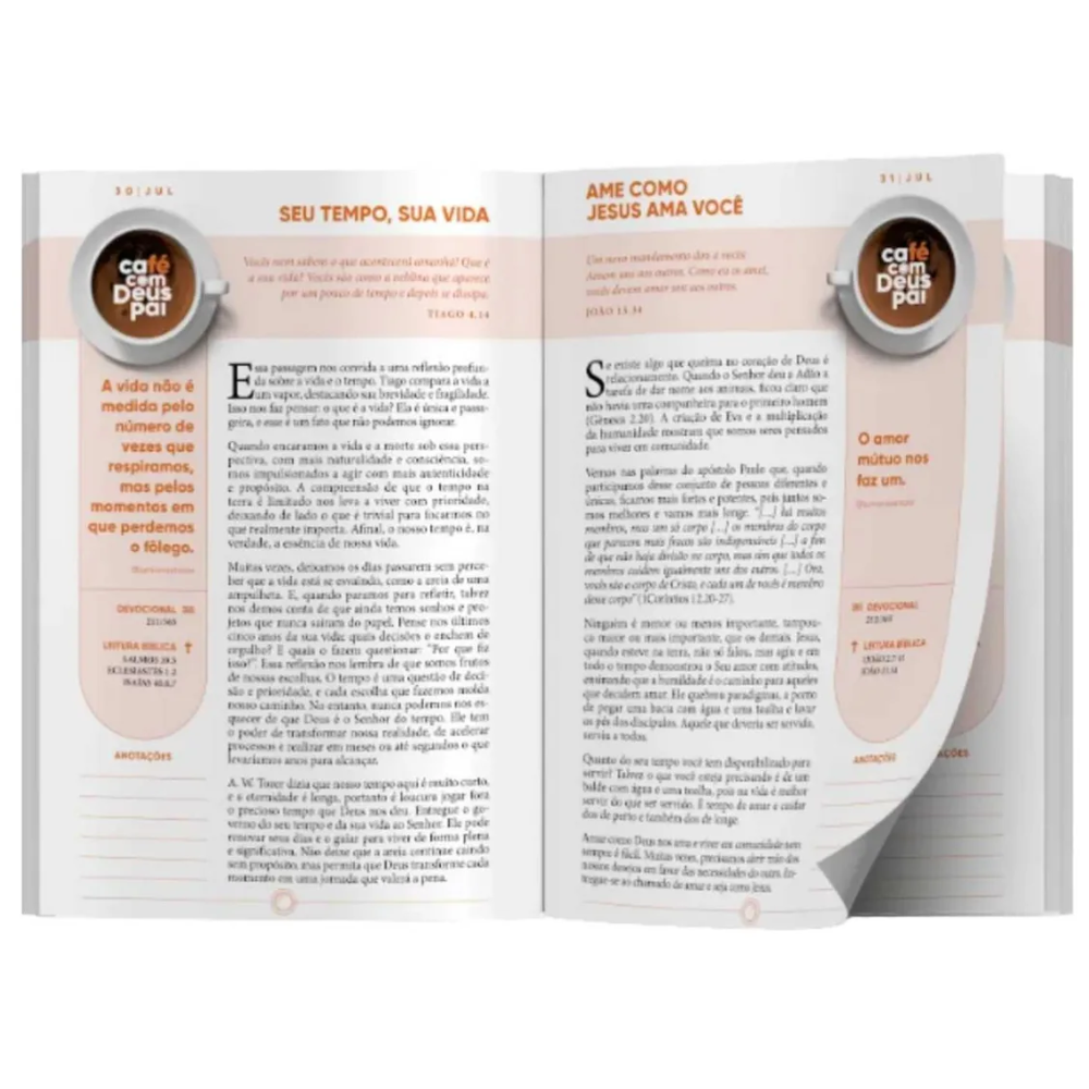 Novo Kit Café Com Deus Pai 2026 | Livro Devocional + Caneca